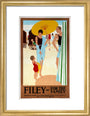 'Filey for the Family', LNER poster, c 1925. art print small gold Art Print - Science Museum Shop