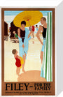 'Filey for the Family', LNER poster, c 1925. stretched canvas small none Art Print - Science Museum Shop