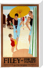 'Filey for the Family', LNER poster, c 1925. stretched canvas medium none Art Print - Science Museum Shop