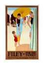 'Filey for the Family', LNER poster, c 1925. unstretched canvas large none Art Print - Science Museum Shop