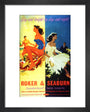 'Roker & Seaburn: Sunderland's Twin Resorts', BR poster, 1962. art print extra small black Art Print - Science Museum Shop