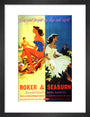'Roker & Seaburn: Sunderland's Twin Resorts', BR poster, 1962. art print small black Art Print - Science Museum Shop