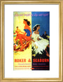 'Roker & Seaburn: Sunderland's Twin Resorts', BR poster, 1962. art print small gold Art Print - Science Museum Shop