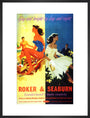 'Roker & Seaburn: Sunderland's Twin Resorts', BR poster, 1962. art print large black Art Print - Science Museum Shop