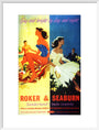 'Roker & Seaburn: Sunderland's Twin Resorts', BR poster, 1962. art print large white Art Print - Science Museum Shop
