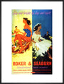 'Roker & Seaburn: Sunderland's Twin Resorts', BR poster, 1962. art print extra large black Art Print - Science Museum Shop