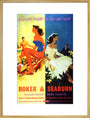 'Roker & Seaburn: Sunderland's Twin Resorts', BR poster, 1962. art print extra large gold Art Print - Science Museum Shop