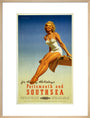 'Portsmouth and Southsea', BR poster, 1950s. art print large natural Art Print - Science Museum Shop
