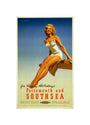 'Portsmouth and Southsea', BR poster, 1950s. unstretched canvas small none Art Print - Science Museum Shop