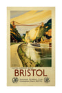 'Clifton Suspension Bridge, Bristol', GWR/LMS poster, c 1936. unstretched canvas large none Art Print - Science Museum Shop