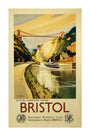 'Clifton Suspension Bridge, Bristol', GWR/LMS poster, c 1936. unstretched canvas extra large none Art Print - Science Museum Shop