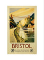 'Clifton Suspension Bridge, Bristol', GWR/LMS poster, c 1936. art print extra large none Art Print - Science Museum Shop