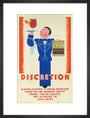 'Discretion', LNER poster, 1933. art print medium black Art Print - Science Museum Shop