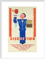 'Discretion', LNER poster, 1933. art print large white Art Print - Science Museum Shop