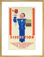 'Discretion', LNER poster, 1933. art print large gold Art Print - Science Museum Shop