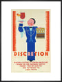 'Discretion', LNER poster, 1933. art print extra large black Art Print - Science Museum Shop