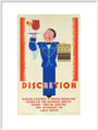 'Discretion', LNER poster, 1933. art print extra large white Art Print - Science Museum Shop