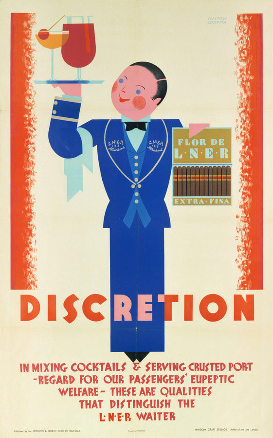 'Discretion', LNER poster, 1933. Art Print - Science Museum Shop