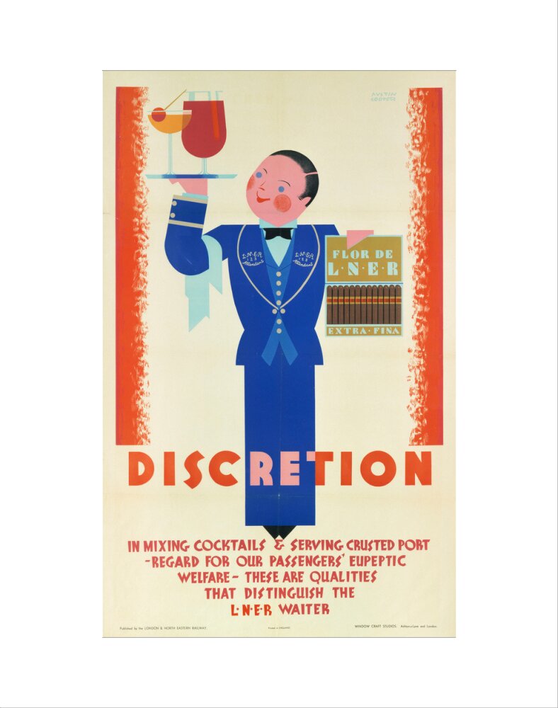 'Discretion', LNER poster, 1933. art print extra small none Art Print - Science Museum Shop