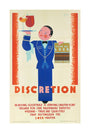'Discretion', LNER poster, 1933. unstretched canvas large none Art Print - Science Museum Shop