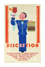 'Discretion', LNER poster, 1933. unstretched canvas extra large none Art Print - Science Museum Shop