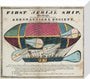 The 'Eagle', the 'First aerial Ship', 1834. stretched canvas small none Art Print - Science Museum Shop