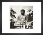 Tourists at Kamakura temple, c 1905. art print extra small black Art Print - Science Museum Shop