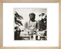 Tourists at Kamakura temple, c 1905. art print extra small natural Art Print - Science Museum Shop