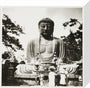 Tourists at Kamakura temple, c 1905. stretched canvas small none Art Print - Science Museum Shop