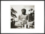 Tourists at Kamakura temple, c 1905. art print extra large black Art Print - Science Museum Shop