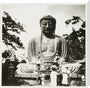 Tourists at Kamakura temple, c 1905. stretched canvas large none Art Print - Science Museum Shop