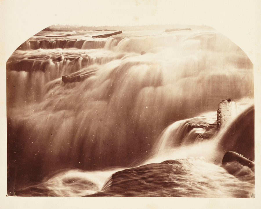 'Chaudiere Falls in Winter', 1860. Art Print - Science Museum Shop