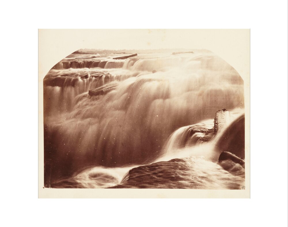 'Chaudiere Falls in Winter', 1860. art print extra small none Art Print - Science Museum Shop
