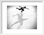 Ice-skater casting a shadow, c 1930s. art print extra small white Art Print - Science Museum Shop