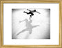 Ice-skater casting a shadow, c 1930s. art print small gold Art Print - Science Museum Shop