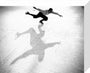 Ice-skater casting a shadow, c 1930s. stretched canvas small none Art Print - Science Museum Shop
