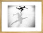 Ice-skater casting a shadow, c 1930s. art print medium gold Art Print - Science Museum Shop