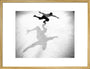 Ice-skater casting a shadow, c 1930s. art print large gold Art Print - Science Museum Shop