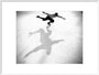 Ice-skater casting a shadow, c 1930s. art print extra large white Art Print - Science Museum Shop