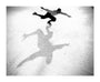 Ice-skater casting a shadow, c 1930s. unstretched canvas extra large none Art Print - Science Museum Shop