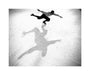 Ice-skater casting a shadow, c 1930s. unstretched canvas medium none Art Print - Science Museum Shop
