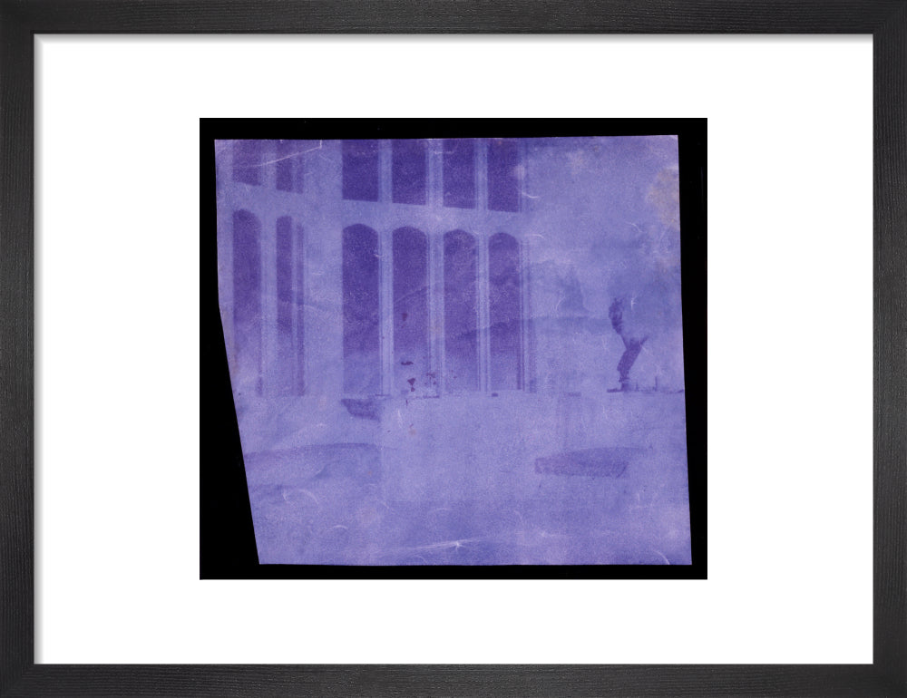 Oriel window, south gallery, Lacock Abbey, April 1839. art print small black Art Print - Science Museum Shop