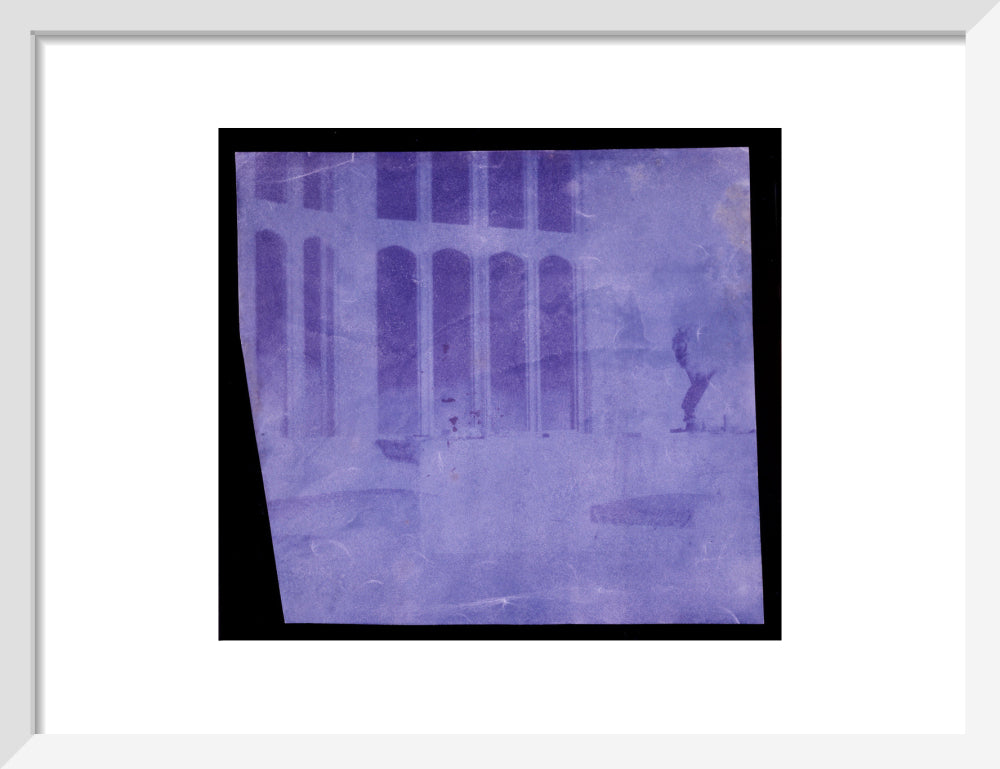 Oriel window, south gallery, Lacock Abbey, April 1839. art print small white Art Print - Science Museum Shop