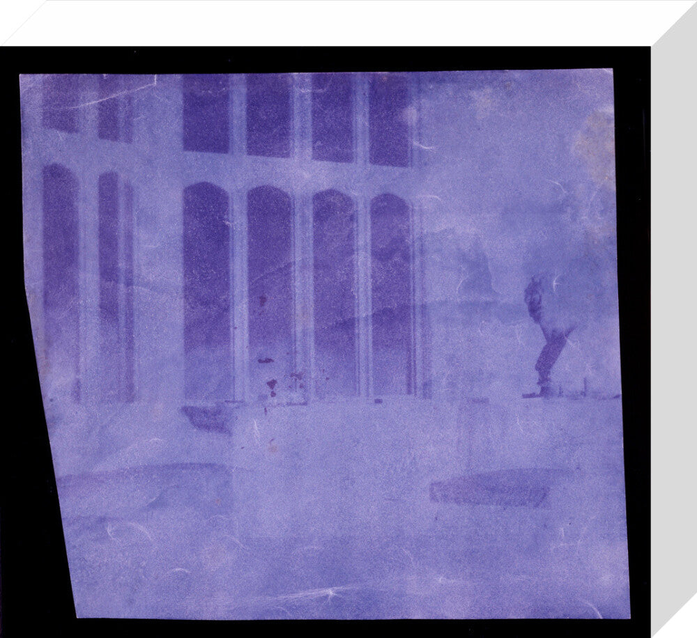 Oriel window, south gallery, Lacock Abbey, April 1839. stretched canvas small none Art Print - Science Museum Shop