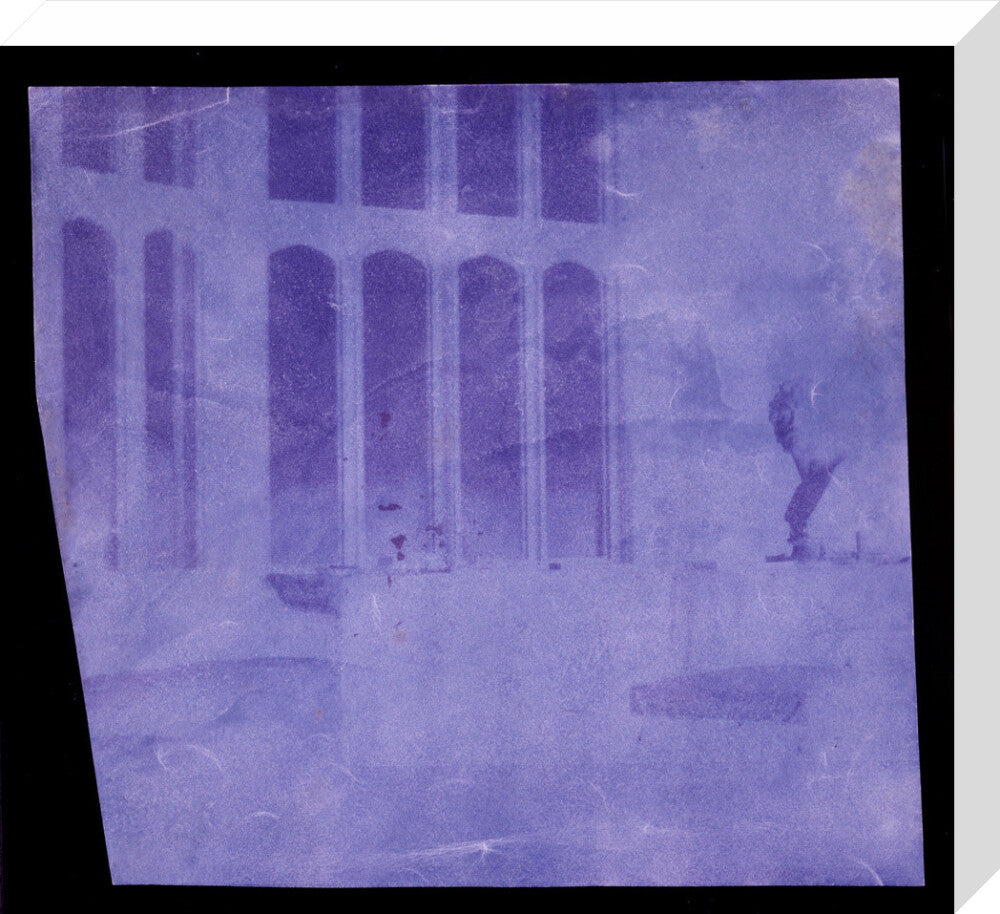 Oriel window, south gallery, Lacock Abbey, April 1839. stretched canvas medium none Art Print - Science Museum Shop