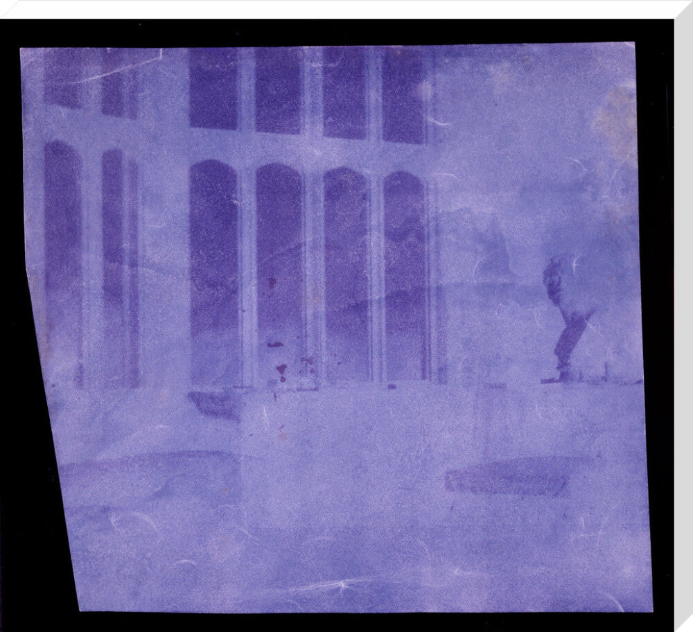 Oriel window, south gallery, Lacock Abbey, April 1839. stretched canvas extra large none Art Print - Science Museum Shop