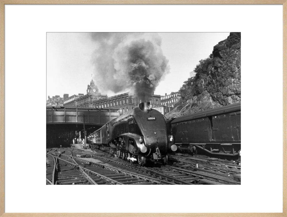 'Silver Link' leaving Edinburgh Waverley Station, 1958. art print extra large natural Art Print - Science Museum Shop