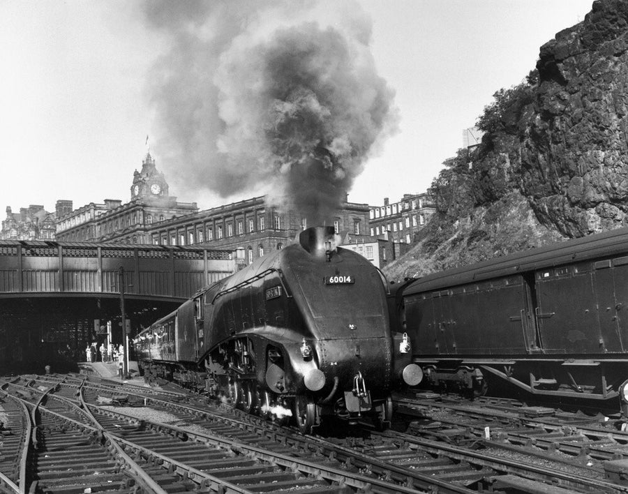 'Silver Link' leaving Edinburgh Waverley Station, 1958. Art Print - Science Museum Shop