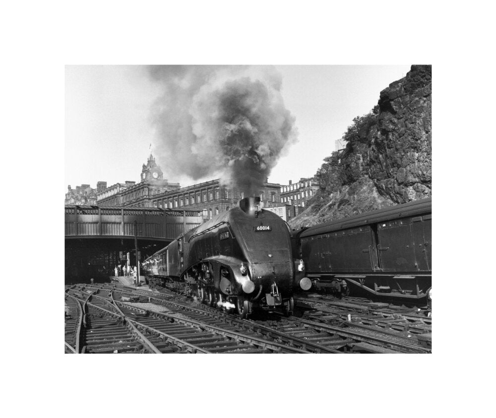 'Silver Link' leaving Edinburgh Waverley Station, 1958. unstretched canvas small none Art Print - Science Museum Shop