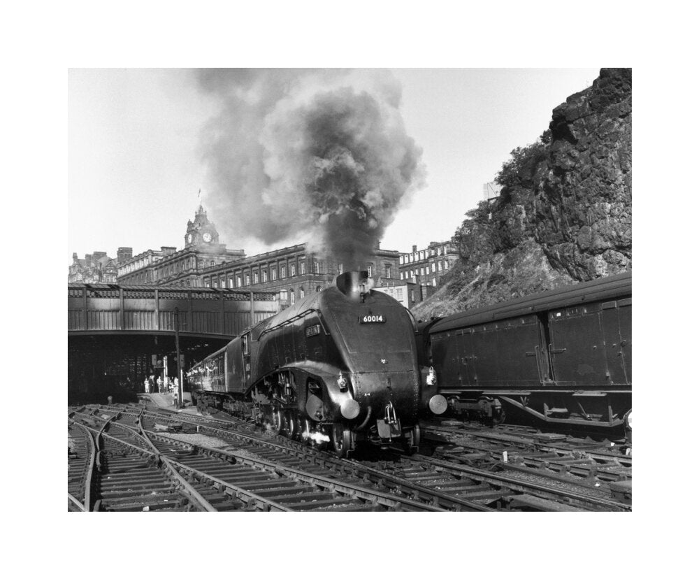 'Silver Link' leaving Edinburgh Waverley Station, 1958. unstretched canvas medium none Art Print - Science Museum Shop